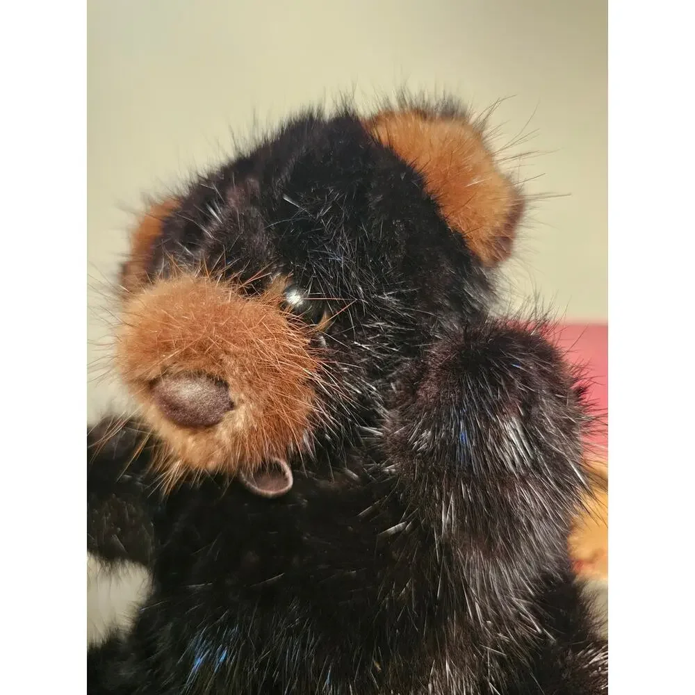 1982 MINK Rare Bear Black and Brown 6 Inch Teddy Bear